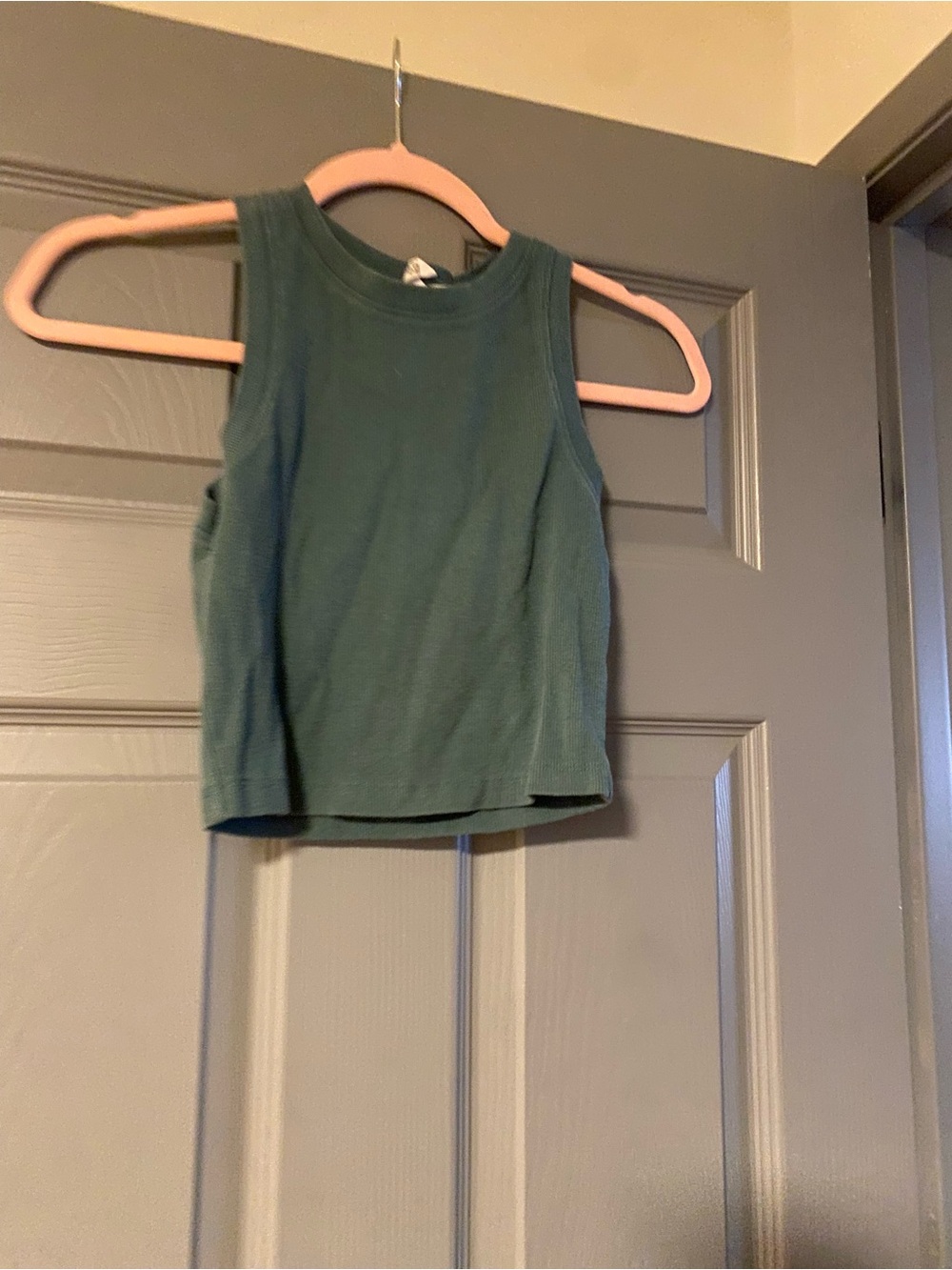 Tilly's womens Ribbed Tank Top - Dark Green